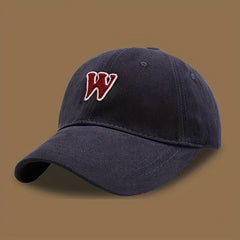 W Embroidery Baseball Cap Casual Women Sun Hat Outdoor Sunscreen Sports Hats