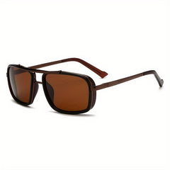 Men's Vintage Steampunk Polarized Sunglasses