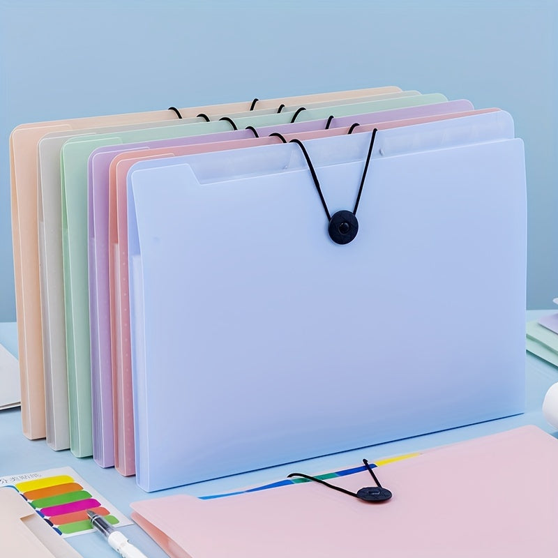 Morandi A4 File Folder Organ Bag Student Test Paper Bag