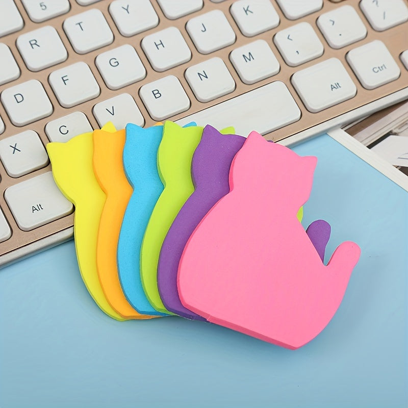 180 Sheets Cat Self Stick Note Pads 4 Pad Cartoon Style Sticky Notes