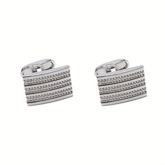 Striped Men's Cufflinks French Business Shirt Sleeve Studs