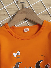 Girls Sweatshirt Smile Graphic Comfort Fit Long Sleeve Top Pullovers Kids