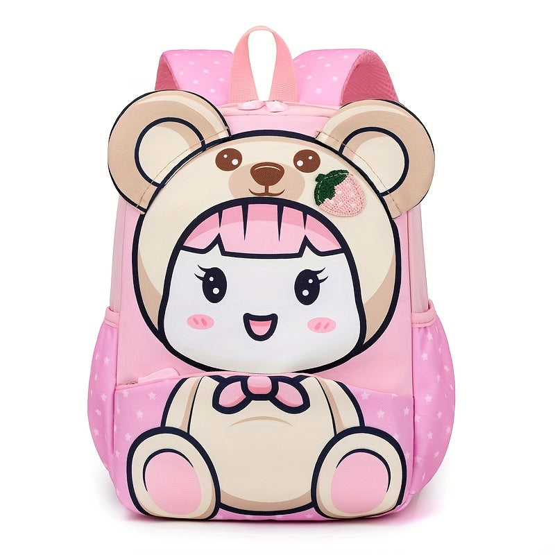 Cartoon Backpack Lightweight Schoolbag For Boys Girls Aged 3-6