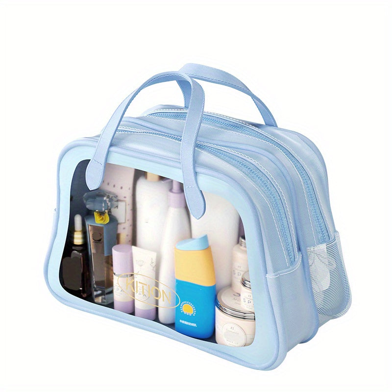 Clear Waterproof Makeup Bag Large Capacity Storage Pouch & Travel Accessories