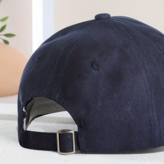 Vintage Suede Baseball Cap Solid Unisex Waterproof Dad Hats Casual