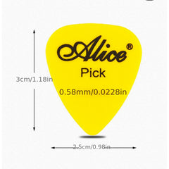 ABS Resin Guitar Picks Smooth & Scrub Surfaces for Versatile Playing