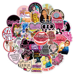 Feminist Anti-Fall Waterproof Stickers - DIY Creative Toys