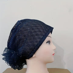 Lace Turban Cap Beanie Ramadan Head Wrap Lightweight Inner Hijab Hats