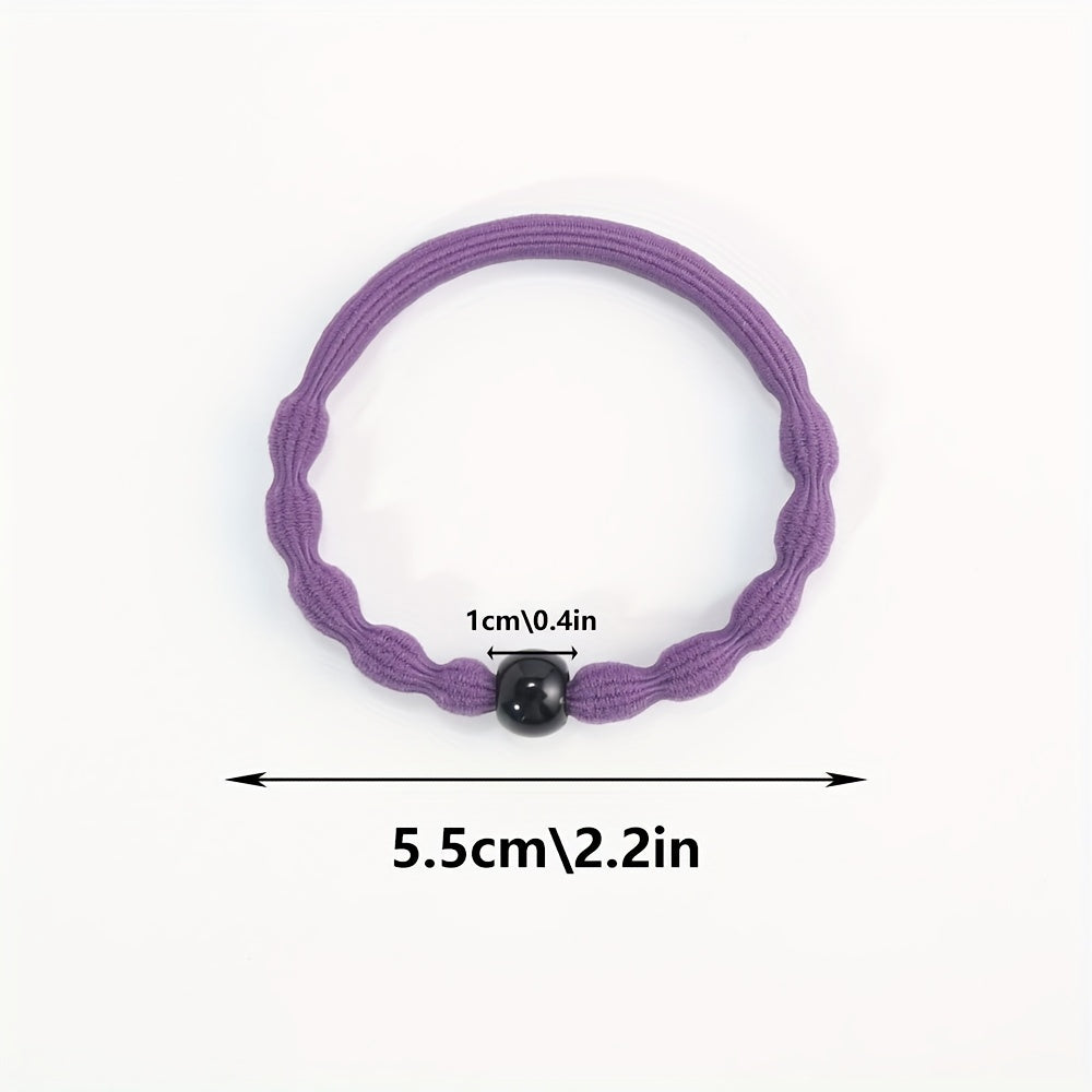 12pcs Thickened Hair Tie Elastic Hair Rope Ponytail Holder Hair Ring