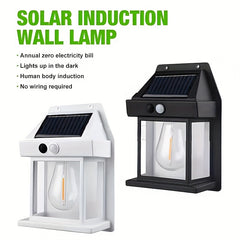 Solar Wall Light Outdoor Waterproof Tungsten Lamp Induction Garden Light