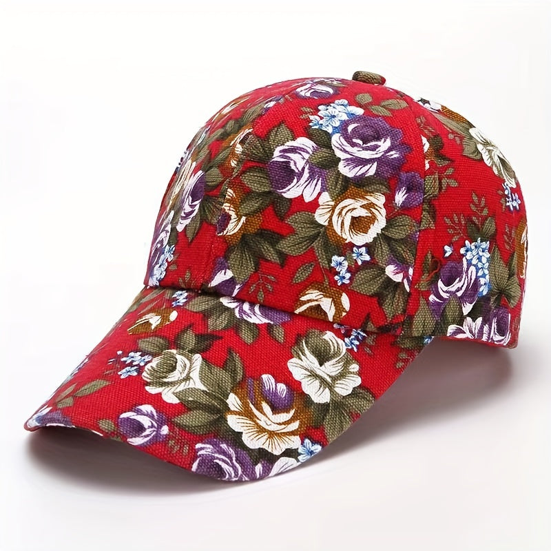 Peony Flower Baseball Cap Sun Hat for Women