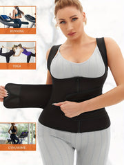  Zipper Waist Training 2 In 1 Body Shaper Vest