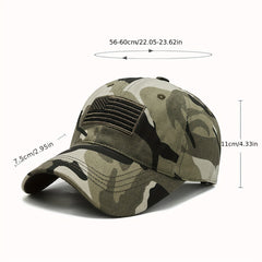 American Flag Patch Baseball Cap Tactical Unisex Camouflage Sun Hats