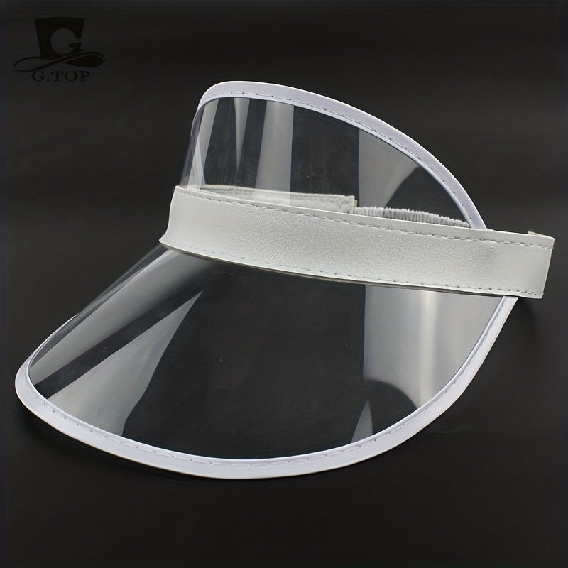 Transparent Waterproof Sun Visor Hat UV Protection Lightweight Cap