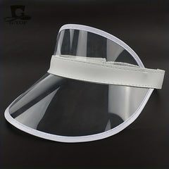 Transparent Waterproof Sun Visor Hat UV Protection Lightweight Cap