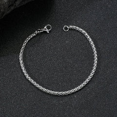 Men's Stainless Steel Silver Bracelet