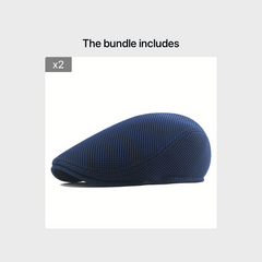 Men's Breathable Mesh Newsboy Cap for Driving