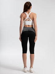 Mesh Stitching Yoga Leggings with Butt Lift & Sweat Absorption