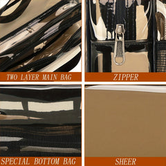 Large Capacity Transparent Cosmetic Bag Waterproof Storage Bag