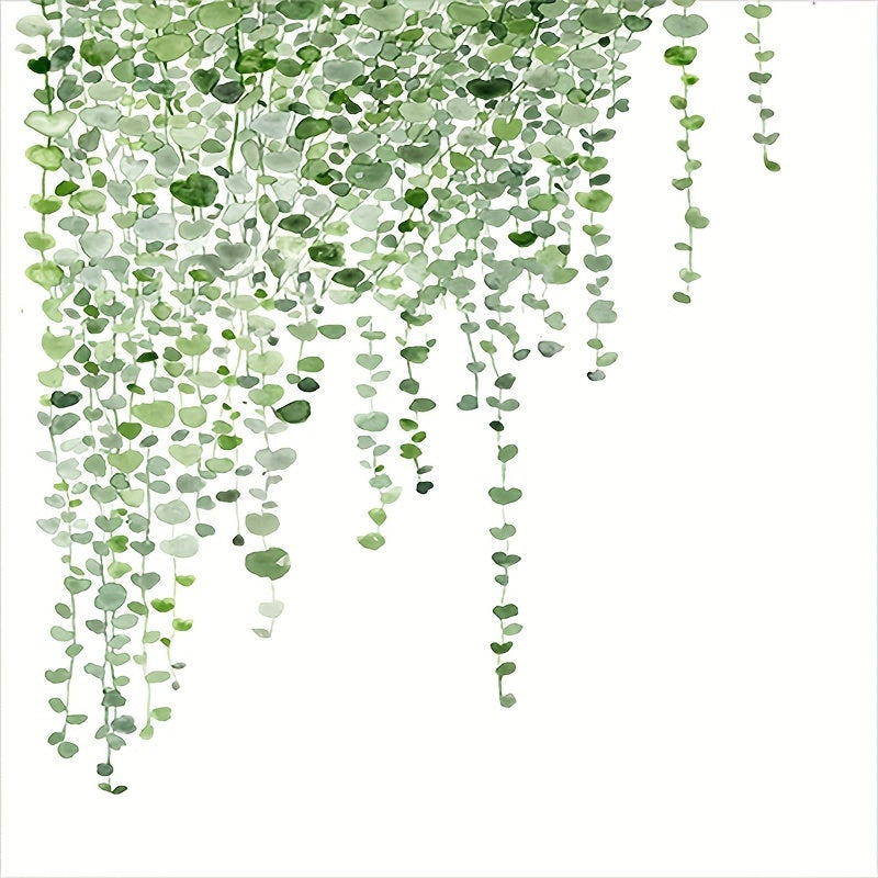 Green Leaves Shower Curtain Waterproof Mildew-Proof Bathroom Decor