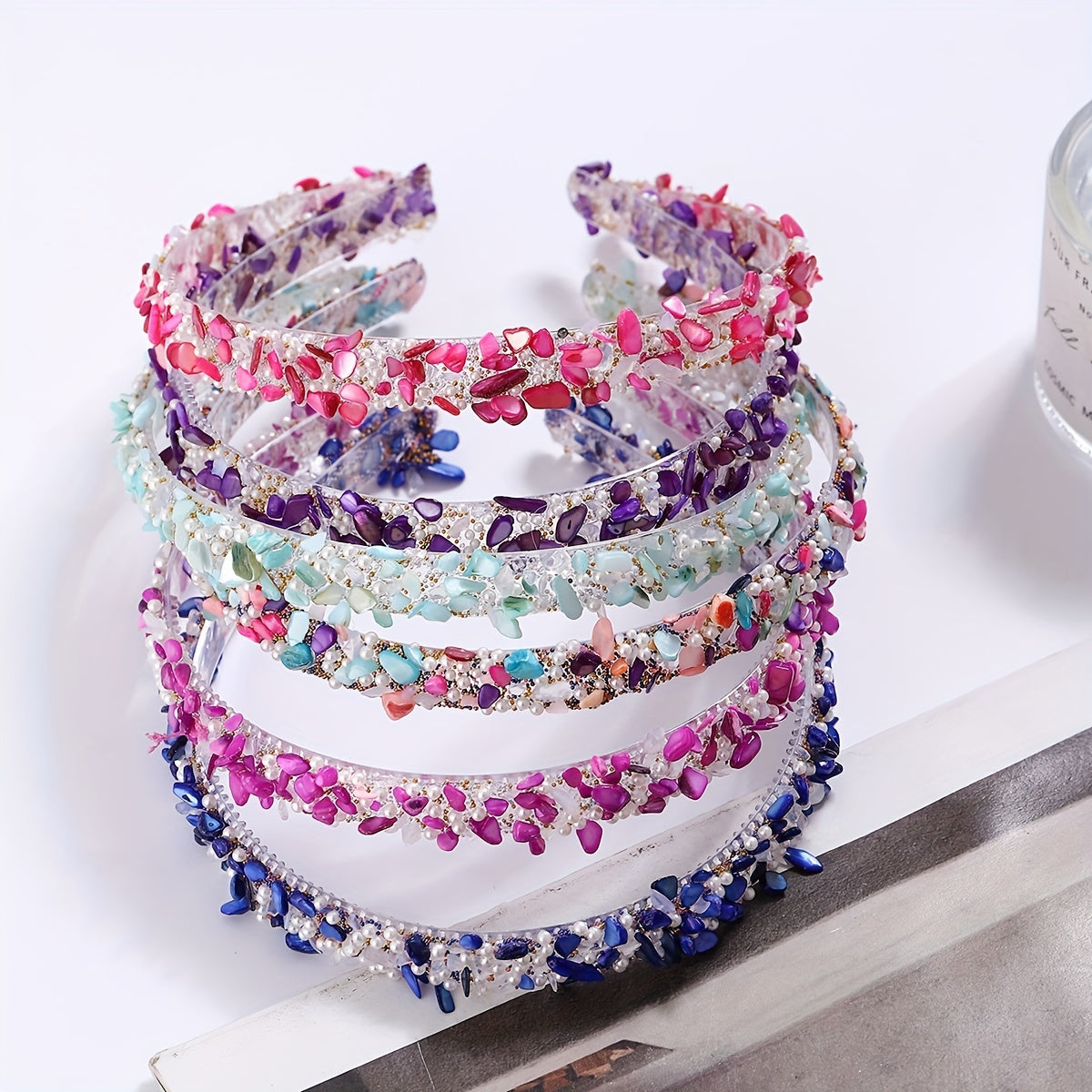 Colorful Crystal Crackle Headband Hair Accessories