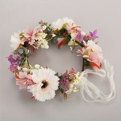 Rose Wreath Headband Simulation Flower Hair Band