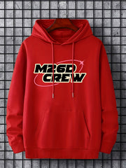 Men's MZGD CREW Print Hoodie Casual Drawstring Hoodie Sweatshirt