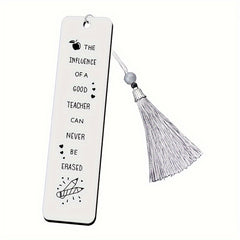 Personalized Stainless Steel Tassel Pendant Bookmark