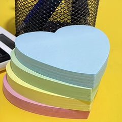 400pcs Heart Shape Sticky Notes Self-adhesive 100 Sheets