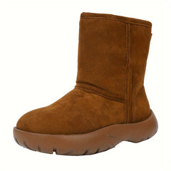Women's Winter Snow Boots Faux Fur Lined Comfortable Non-slip Mid Calf Boots