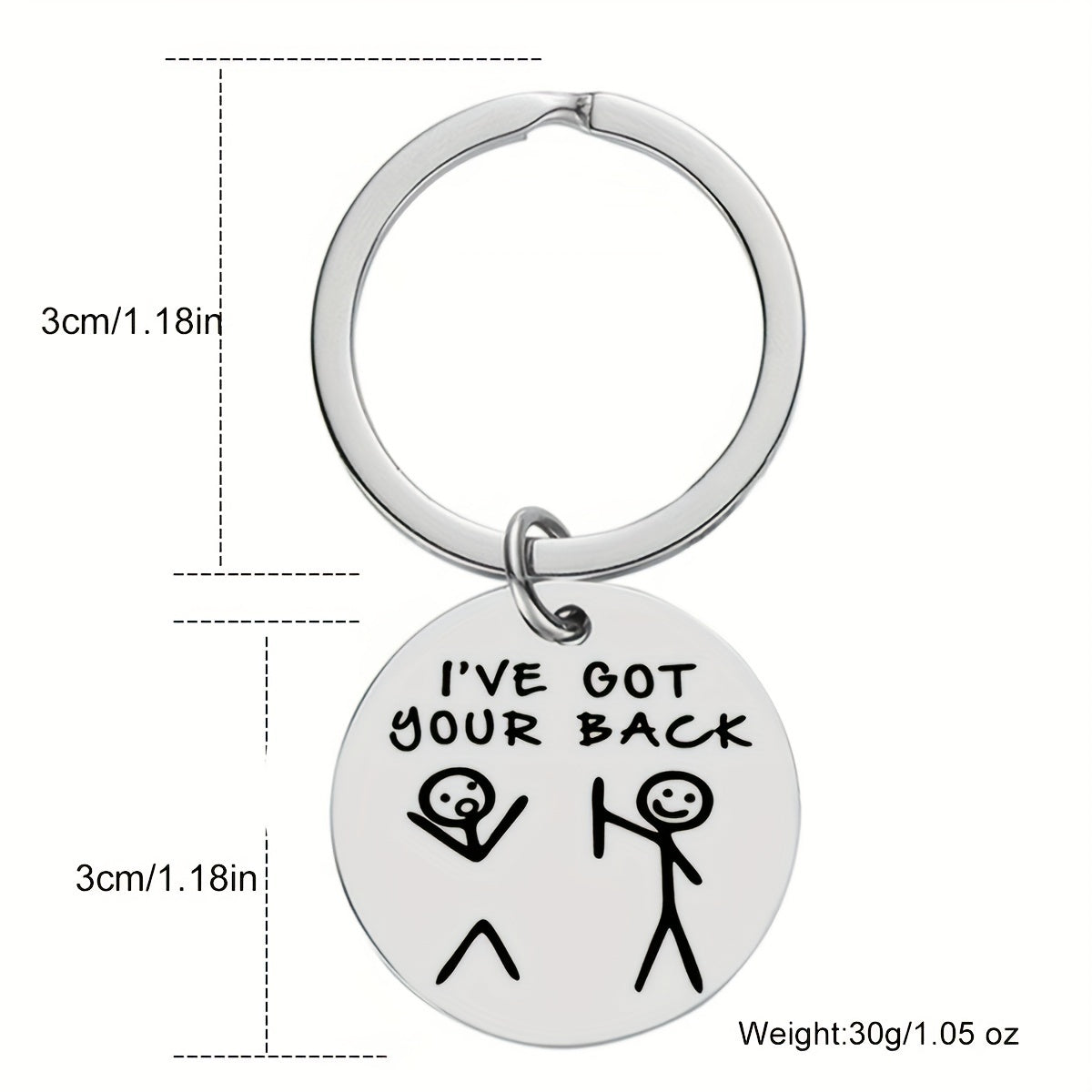Funny Friendship Keychain for Brother Sister Bestie Daughter Son