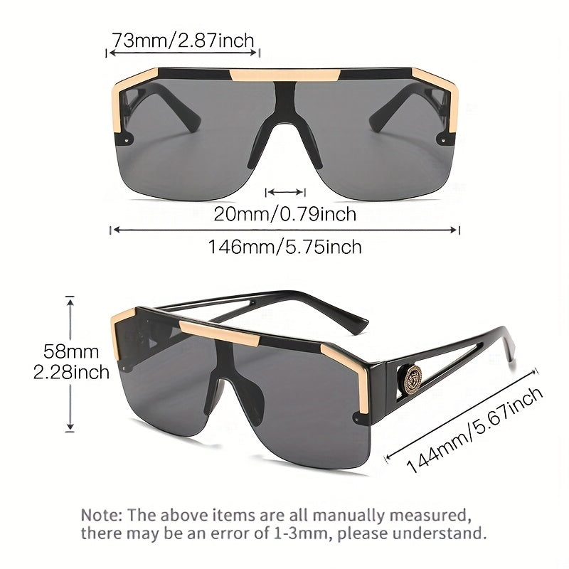 Y2K Aviator Sunglasses Gradient Lens UV400