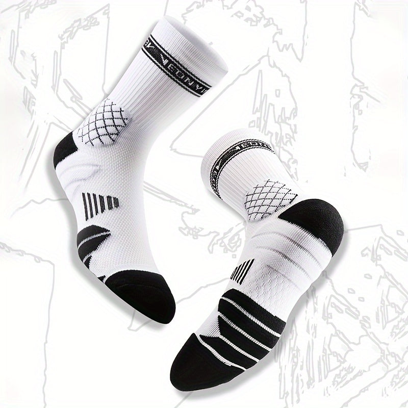 Veidoorn Basketball Socks Compression Thickened Crew Socks