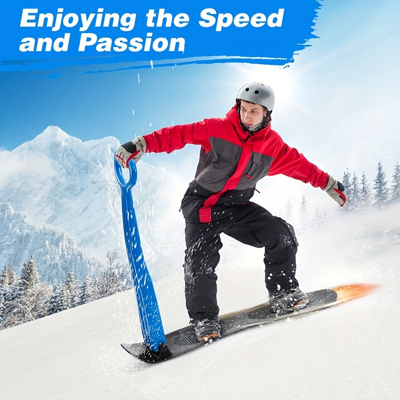 Foldable Skateboard Standing Sled Thick Wear-resistant Skiing Board