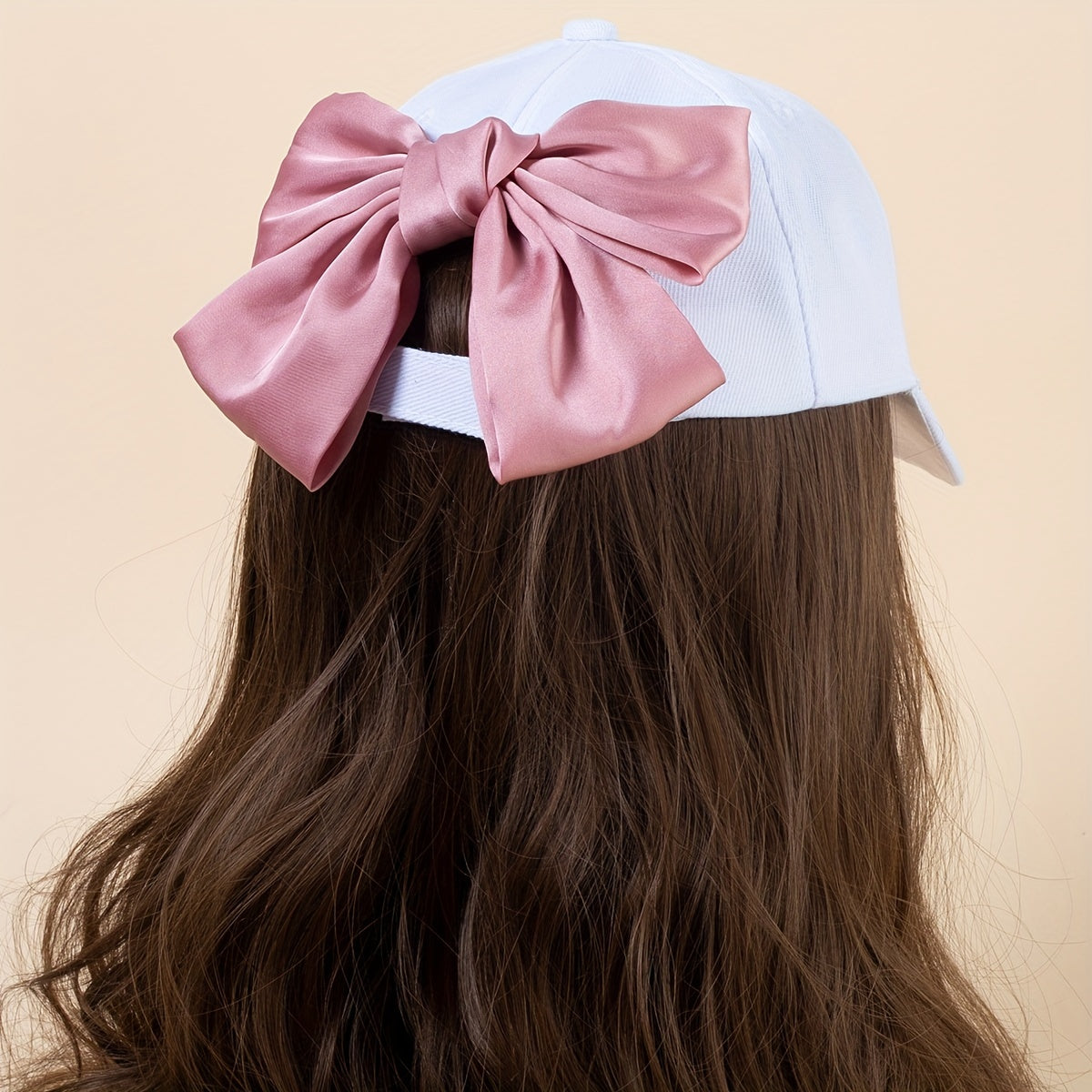 Big Ribbon Bowknot Baseball Cap Solid Y2K Dad Hats Adjustable