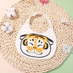 Animal Pattern Baby Bibs Infant Fabric Cloth Bib Newborn Feeding Bib