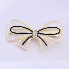 Faux Pearl Hair Clip Duck Billed Non Slip Side Clip Bangs Clip Hair Accesso