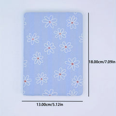 Flower Jacquard Horizontal Line Double Inner Page Pocket Student Stationery