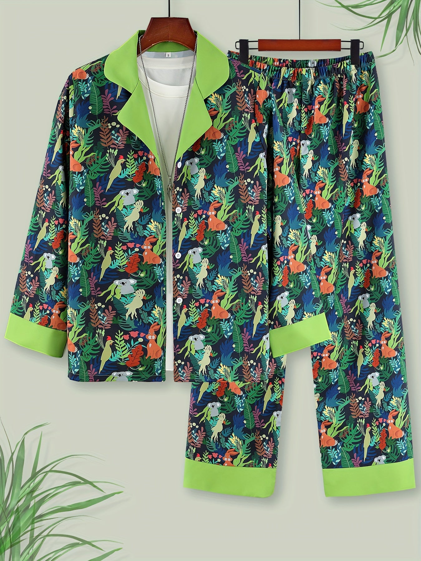 Floral Lounge Set Long Sleeve Top & Pants
