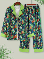Floral Lounge Set Long Sleeve Top & Pants