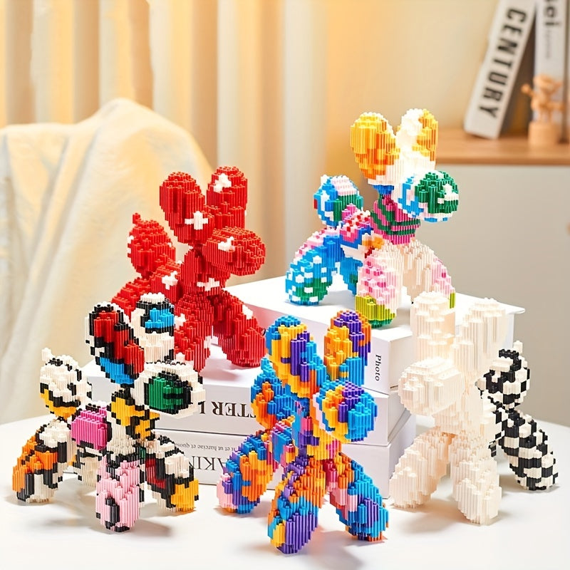 Balloon Dog Building Block Set - Festive Home Decor Gift
