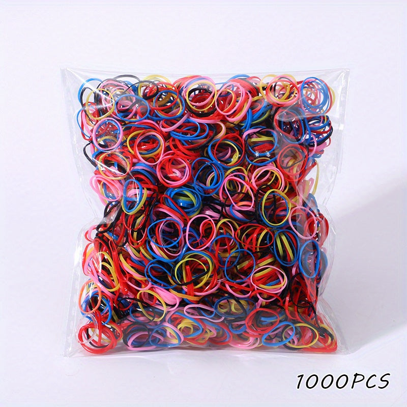 100pcs Solid Hair Ties for Ponytails Scrunchies