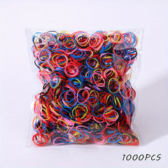 100pcs Solid Hair Ties for Ponytails Scrunchies