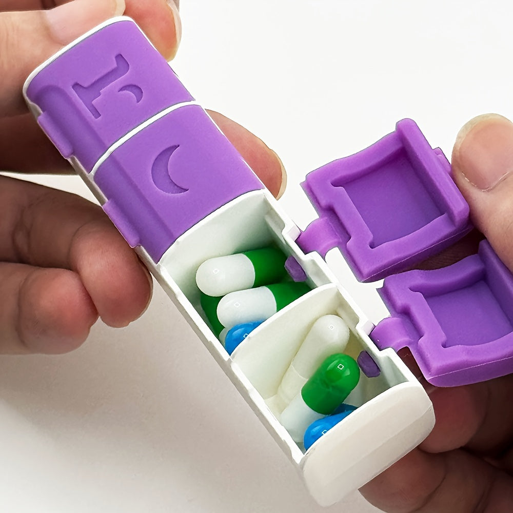 4 Compartment Medicine Organizer with Silicone Seal