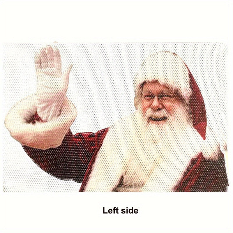 Christmas 3D Santa Claus Car Rear Window Sticker Decor