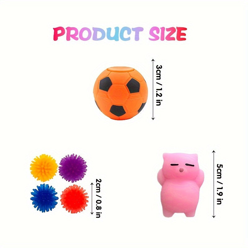 30pcs Fidget Toy Set Plastic Sensory Toys for Kids Party Favors Classroom Prizes