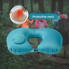 Inflatable U-Shaped Pillow for Comfortable Travel