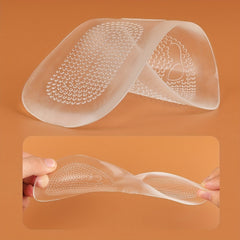 Anti Slip Transparent Foot Arch Support Insole with Particles