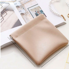 Portable Self-Closing Lipstick Bag Mini Pouch