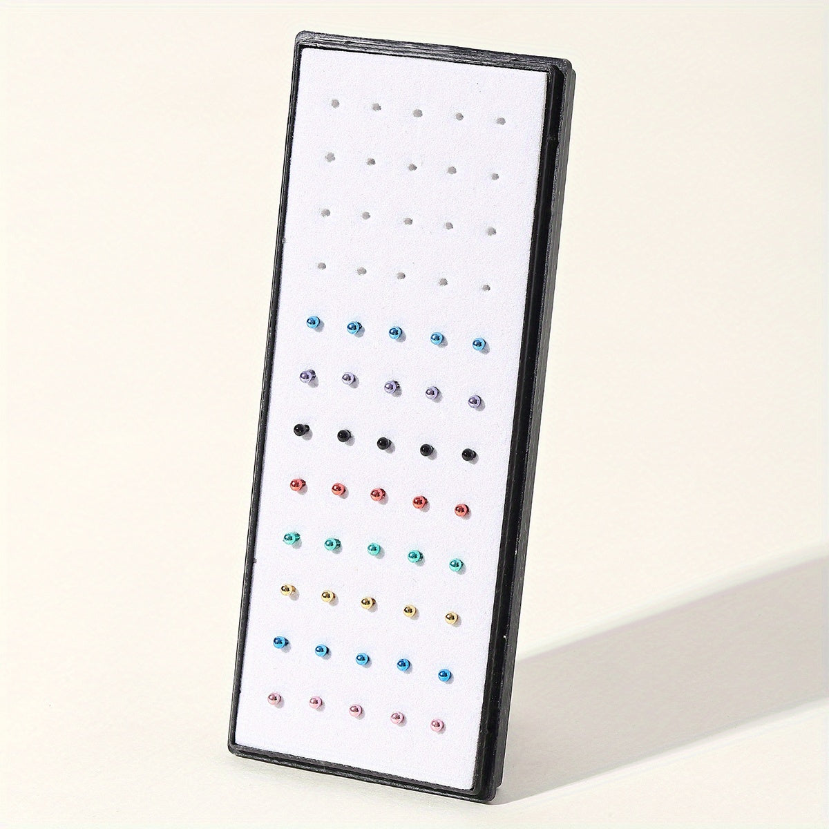 40pcs Small Bead Stainless Steel Nose Stud Ring Unisex
